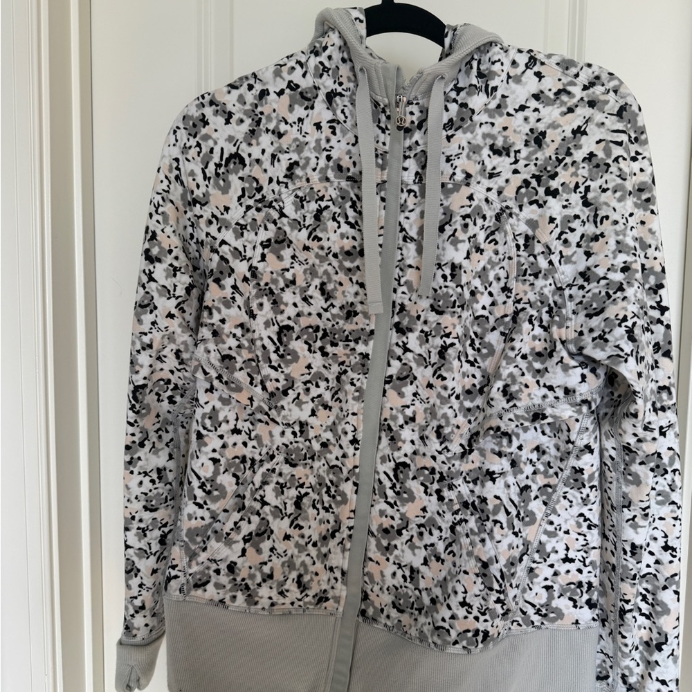 lululemon athletica Black and White Patterned Ski Jacket